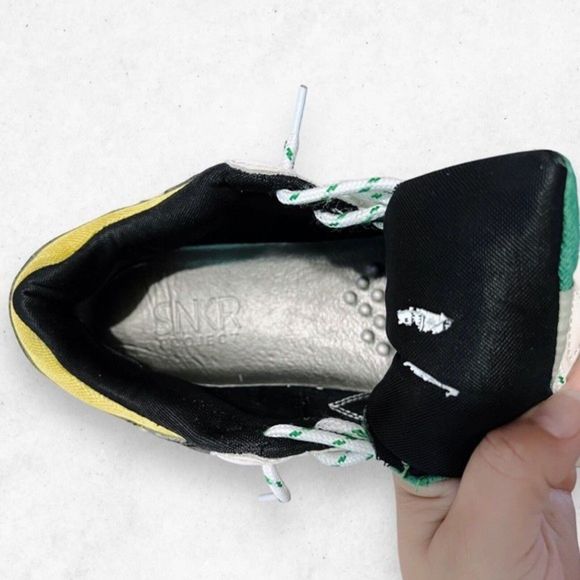 SNKR Project Park Avenve Men's Casual Sneakers Green Yellow‎ Size 12 SNKR1807 - Picture 9 of 11